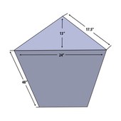 ATS Acoustics Corner Bass Trap, with its dimensions