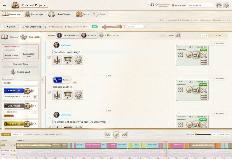 The StellAurator studio in the Gilded Ivory theme.